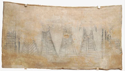 Teil einer Begräbnis-Larnax